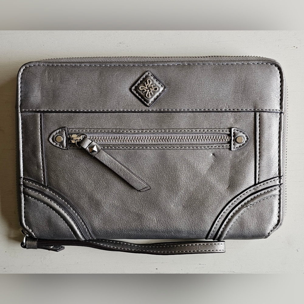 Gray Wallet/Wristlet-6.5 x 9